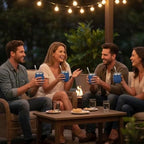 CHILLOUT LIFE 12 oz Stainless Steel Wine Tumblers 4 Pack - Double Wall Vacuum Insulated Wine Cups with Lids and Straws Set for Coffee, Wine, Cocktails - Powder Coated Navy Blue - Image 7