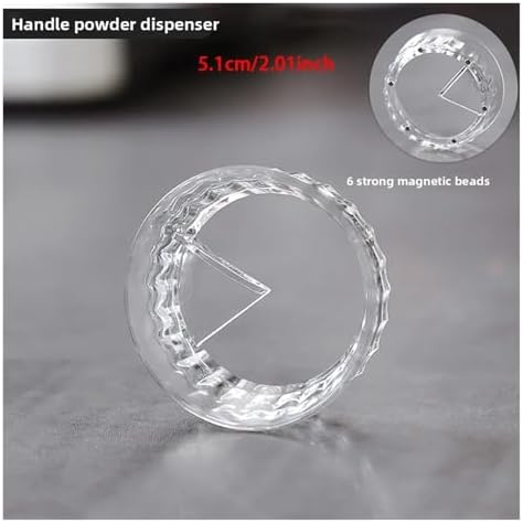51 / 58MM Transparent Portafilter Funnel Cafe Accessories Replacement Dosing Ring Espresso With Magnets(51mm) - Image 2