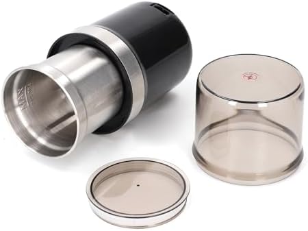 EVGATSAUTO Electric Coffee Grinder, SUS304 Precision Grooming Tool Coffee Bean Grinder, 200W 100g Capacity with Cleaning Brush and Non Slip Base for Home Kitchen Beans Nuts Grains - Image 3