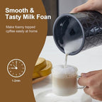 Electric Milk Frother,Automatic Hot & Cold Coffee Frother, 240ml Coffee Machine,for Coffee, Latte, Hot Chocolate Milk - Image 3
