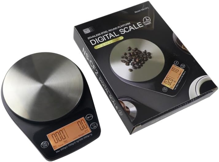 3KG Household Digital Stainless Steel Kitchen Scale, Smart Pour-Over Timer Coffee Scale, Baking Scale - Image 3