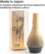 Japanese Tea Whisk Made of Resin, Non-breakable Dishwasher Compatible, Made in Japan, White Bamboo Color - Image 6