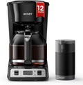 ecozy 12-Cup Drip Coffee Maker with Electric Coffee Grinder Combos by ecozy