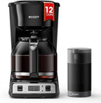ecozy 12-Cup Drip Coffee Maker with Electric Coffee Grinder Combos by ecozy