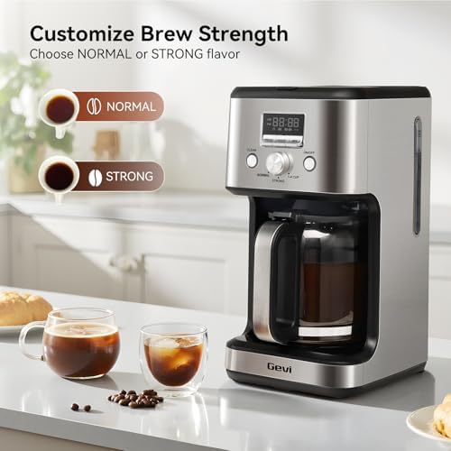 Gevi 14‑Cup Drip Coffee Maker, Programmable With Glass Carafe - Image 5