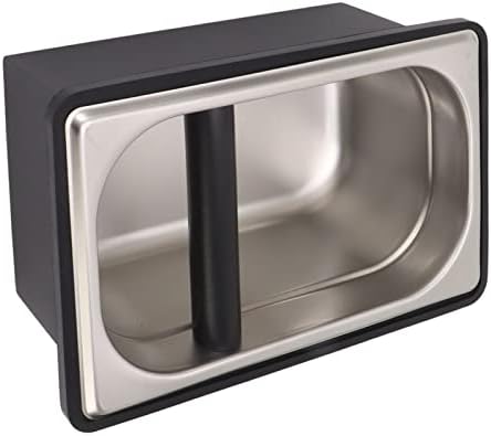 Coffee Knock Box with Removable Stainless Steel Ground Container, Rubber Base Espresso Knock Box for Barista, Heavy - Duty Coffee Ground Bin for Cafe Restaurant Home Use (L) - Image 7