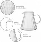 Coffee Server Borosilicate Glass Carafe for Pour Over Brewing and Serving (1 PC) - Image 6