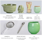 9pcs Matcha Making Set Brush Exquisite Bowl With Whisk Tea Tools(9-piece set A) - Image 5