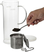 FORLIFE LUCENT Glass Iced Tea Jug with Capsule Infuser, 48-Ounce, Frost - Image 4