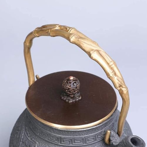 Cast Iron Tetsubin Teapot 1.2L Retro Handmade Japanese Tea Kettle With Infuser, Heat Resistant Loose Leaf Tea Pot - Image 2