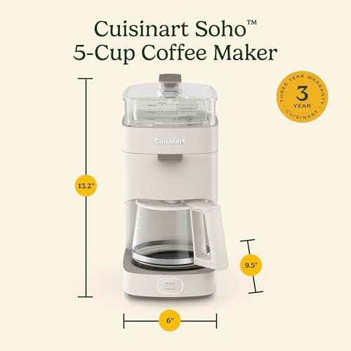 Cuisinart Soho™ 5-Cup Coffee Maker, Truffle, DCC-5TRNAS - Image 6