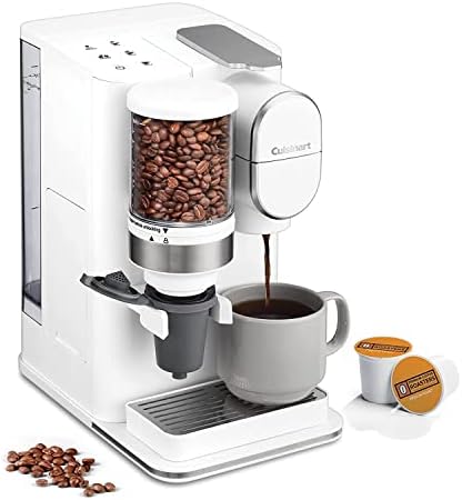 Cuisinart Single-Serve Coffee Maker + Coffee Grinder with 8 oz., 10 oz., and 12 oz. Serving Size, Compatible with Single-Cup Pods, 48-Ounce Removable Reservoir, Stainless Steel, DGB-2W - Image 3