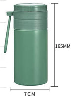HBJWOV Portable Stainless Steel Bottle Vacuum Flasks Walled Coffee Cup Water Bottle Scented Tea(Gray) - Image 2