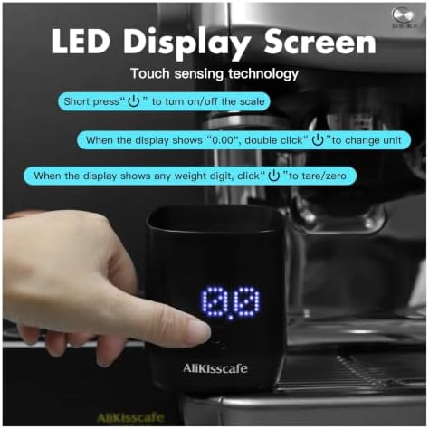 Digital Dosing Cup Coffee Scale Display Tray Precise Scale Measuring Cup Kitchen Barista Tools Espresso Accessories - Image 5
