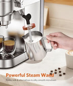 COWSAR Espresso Machine 20 Bar,Compact Espresso Machine with Milk Frother,Stainless Steel Coffee Maker with 40 oz Removable Water Tank for Cappuccino,Latte - Image 3