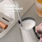 Espresso Machine & Coffee Bean Grinder spresso Maker with Milk Frother Steam Wand, Professional Espresso Coffee Machine for Home - Image 4