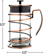 OVENTE French Press Coffee Maker 34oz with 4 Filters System, Copper FSW34C - Image 6