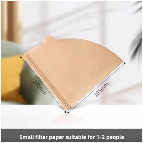 Wood Color V-Shaped Coffee Filter Paper - Drip Bags For Hand Brewing(Brown 200pcs) - Image 2