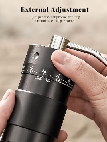 Manual Coffee Grinder, 16μm External Adjustment - Image 4