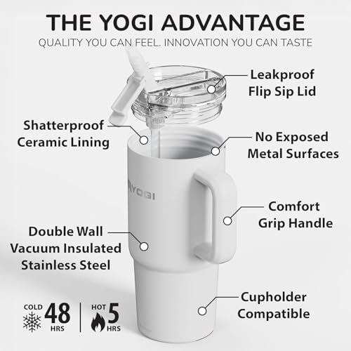 YOGI 24oz Tumbler with Straw - Polar - Image 3