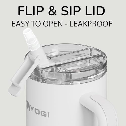 YOGI 40oz Tumbler with Straw - Polar - Image 5