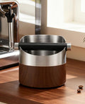 MUTEX Espresso Puck Knock Box in Stainless Steel with Removable Knock Bar by Unknown