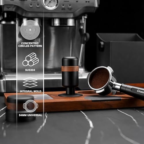 54mm Espresso Tools Set | Black Calibrated Tamper | Bottomless Portafilter with Black Aluminum Handle | Fit Breville & Sage Barista Espresso Machine - Image 2