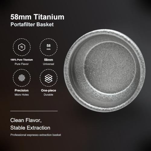 58mm Titanium Precision Espresso Basket, Premium Coffee Filter Basket for Even Extraction and Reduced Channeling, Barista Grade Espresso Upgrade, Fits Most 58mm Portafilters (Sunset Gold) - Image 3