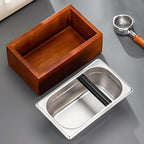Coffee Knock Box with Quiet Silicone Bar for Coffee Bar Accessories - Image 6
