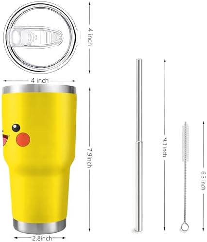 30 Oz Tumbler with Lid and Straw, Travel Coffee Mug Thermal Cups for Hot and Cold Drinks, Exquisite Stainless Steel Insulated Coffee Cup for Woman Girl - Image 2