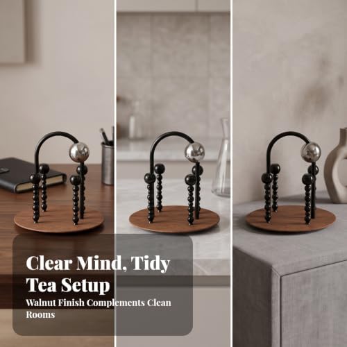 Cup Draining Rack with Tray Base Decorative, Stable, Coffee Mug Tree, for Kitchen Counter, Hosts - Image 5