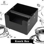 Espresso Knock Box, Stainless Steel Coffee Bag Container, With Steel Bracket And Noise Reducing Rubber Ring (M) - Image 2