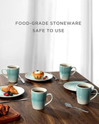 famiware Coffee Mugs Set, 13oz Mug Set of 4, Stoneware Cups with Handle - Image 5