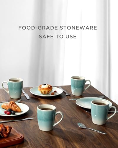 famiware Coffee Mugs Set, 13oz Mug Set of 4, Stoneware Cups with Handle - Image 5