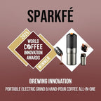 Portable Pour Over Coffee Maker, Rechargeable Electric Grinder with Stainless Steel Conical Burr, Integrated Hand Brew Kit with Stainless Steel Filter Dripper & Travel Mugs, for Camping, Outdoors - Image 2