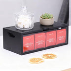 Bamboo Stackable Tea Bag Organizer - 2-Piece Large Capacity Box Set - Image 5