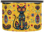 Stainless Steel Coffee Storage Containers with Airtight Lid, Day Of The Dead Skull Cat 17oz Food Storage Container Kitchen Canister for Tea, Coffee Beans, Ground, Sugar Storage - Image 2