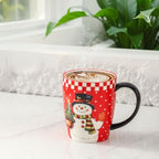HASENSE Christmas Coffee Mugs Set of 4, 16oz Ceramic Coffee Cups with Handle for Tea, Soup, Latte, Hot Cocoa & Milk, Large Latte Cups Perfect for Holiday Gift, Dishwasher and Microwave Safe, Red - Image 7