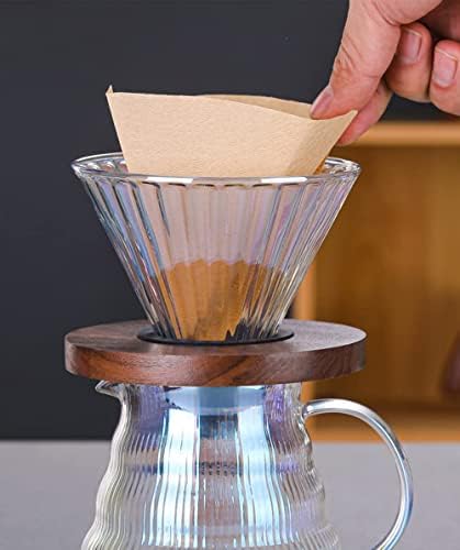 Pour Over Coffee Maker Set with Dripper, 500ml Glass Coffee Server - Image 7