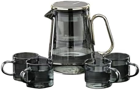 Glass Tea Maker Pot Kettle Infuser Teapot with Filter 700ML Water Separation Inner Magnetic Switch Tea Filtration Container Cup(G 700ML 4 Cups) by Unknown