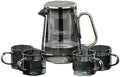 Glass Tea Maker Pot Kettle Infuser Teapot with Filter 700ML Water Separation Inner Magnetic Switch Tea Filtration Container Cup(G 700ML 4 Cups) by Unknown