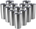 HASLE OUTFITTERS 20oz Tumblers Stainless Steel Mugs with Lid Double Wall Vacuum Insulated Coffee Cups for Cold & Hot Drinks (20oz-Stainless Steel, 12 Pack) by HASLEOUTFITTERS
