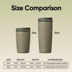 Owala SmoothSip Slider Insulated Stainless Steel Coffee Tumbler, Reusable Iced Coffee Cup, Hot Coffee Travel Mug, BPA Free 12 oz, Off Road - Image 5