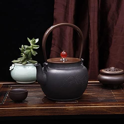 LJYT Teapot Cast Iron Teapot Tetsubin Tea Kettle Pure Handmade High-end Uncoated Iron Pot Health Teapot - Image 2