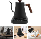 Gooseneck Electric Kettle for Pour Over Coffee and Tea, 0.9L 1200W Quick Heating, Precision ±1°F Temperature Control, Stainless Steel Inner, LCD/OLED Display, Keep Warm, Auto Shut Off (Black) - Image 4