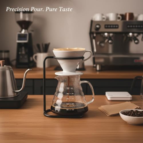 Borosilicate Glass Coffee Server Carafe with Measurement Markings for Pour Over Brewing - Image 3
