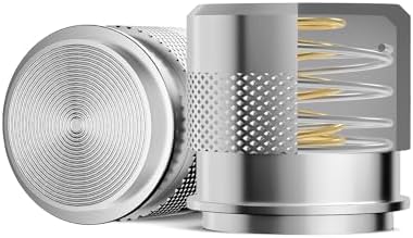 53mm Espresso Tamper, Maestri House Stainless Steel Barista Coffee Tamper for Espresso Machine, Spring-loaded Tamper Fits for 54mm Breville Portafilter Fits for 54mm Espresso Portafilter (Silver) by MaestriHouse