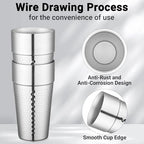 Beasea Stainless Steel Cups 19 oz, 6 Pack Large 18.6oz 550ml Stainless Steel Tumbler Stackable Double Wall Insulated Metal Drinking Glasses for Home Restaurant Office Party Camping - Image 3