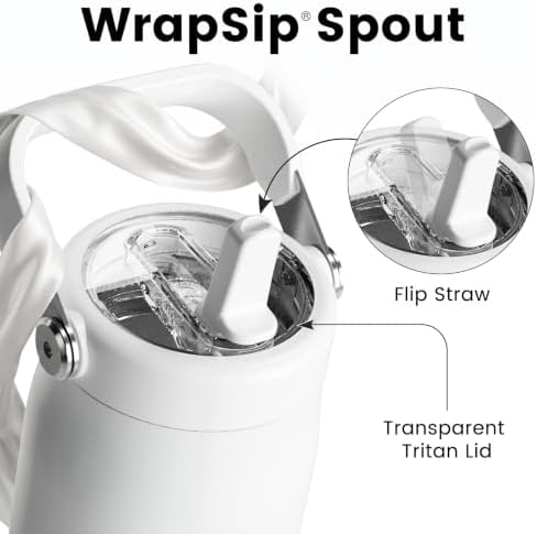 Fjbottle WrapSip 24 oz Insulated Tumbler with Flip Straw and Handle - Image 3