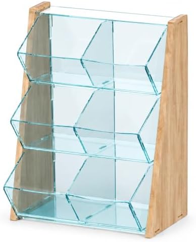 Coffee Bar Organizer, 6-Slot Condiment Station for Sugar, Creamer, Pods Set by Unknown